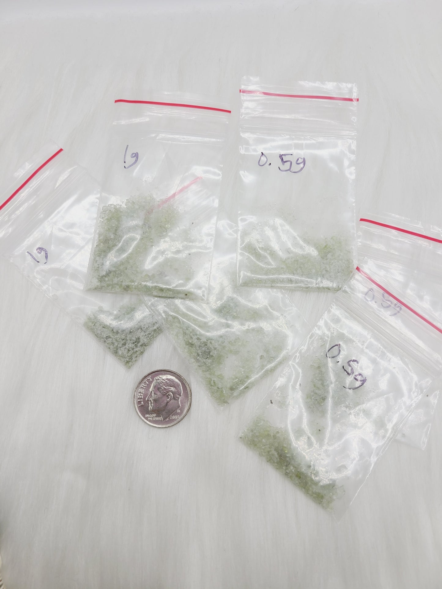 *BUNDLE DISCOUNT Moldavite Dust/Mini Shards baggie (1 gram)