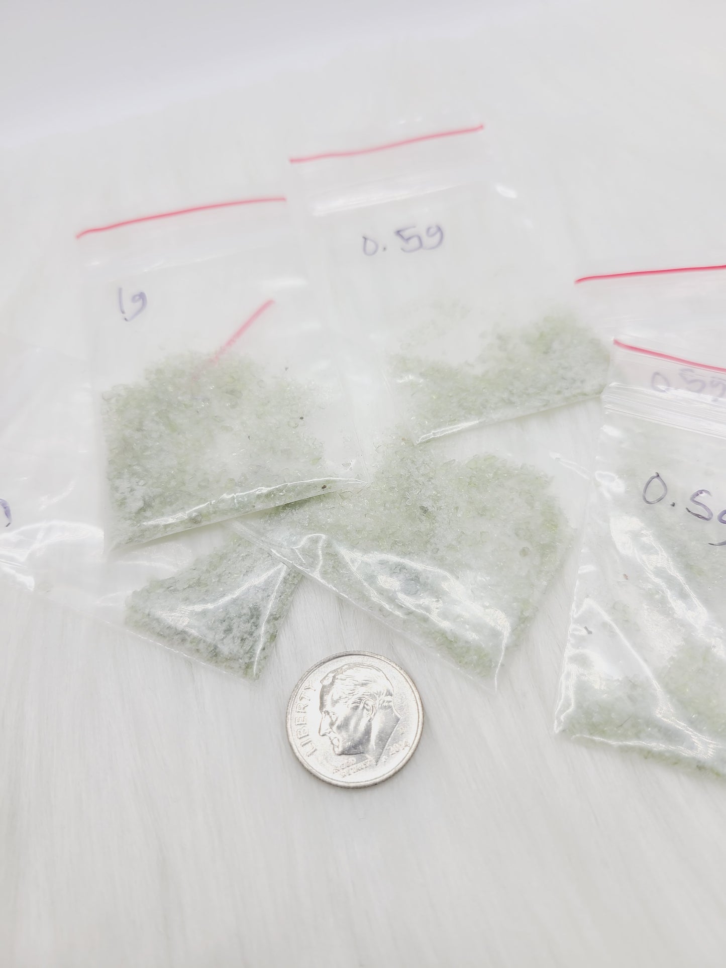 *BUNDLE DISCOUNT Moldavite Dust/Mini Shards baggie (1 gram)