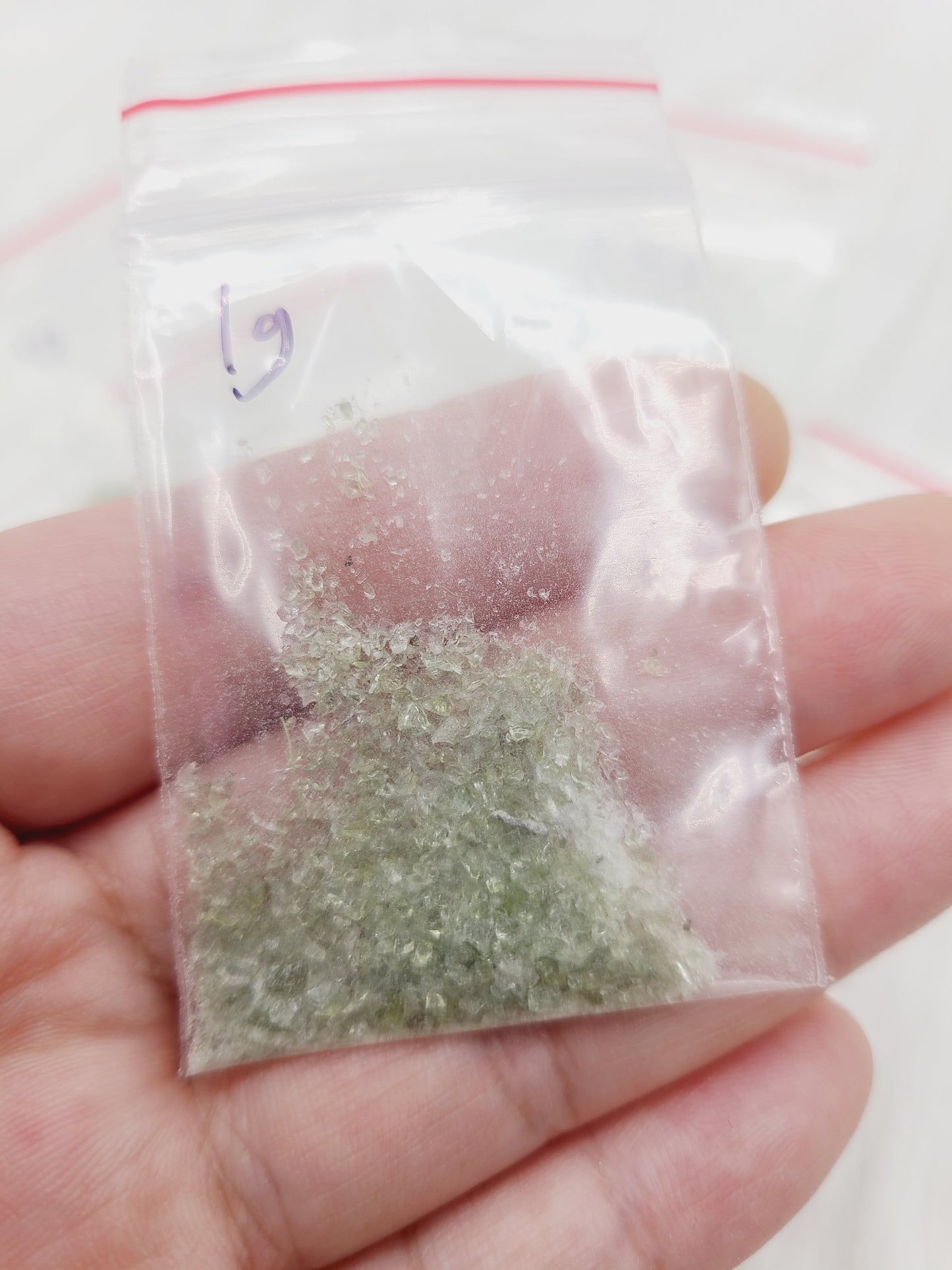 *BUNDLE DISCOUNT Moldavite Dust/Mini Shards baggie (1 gram)