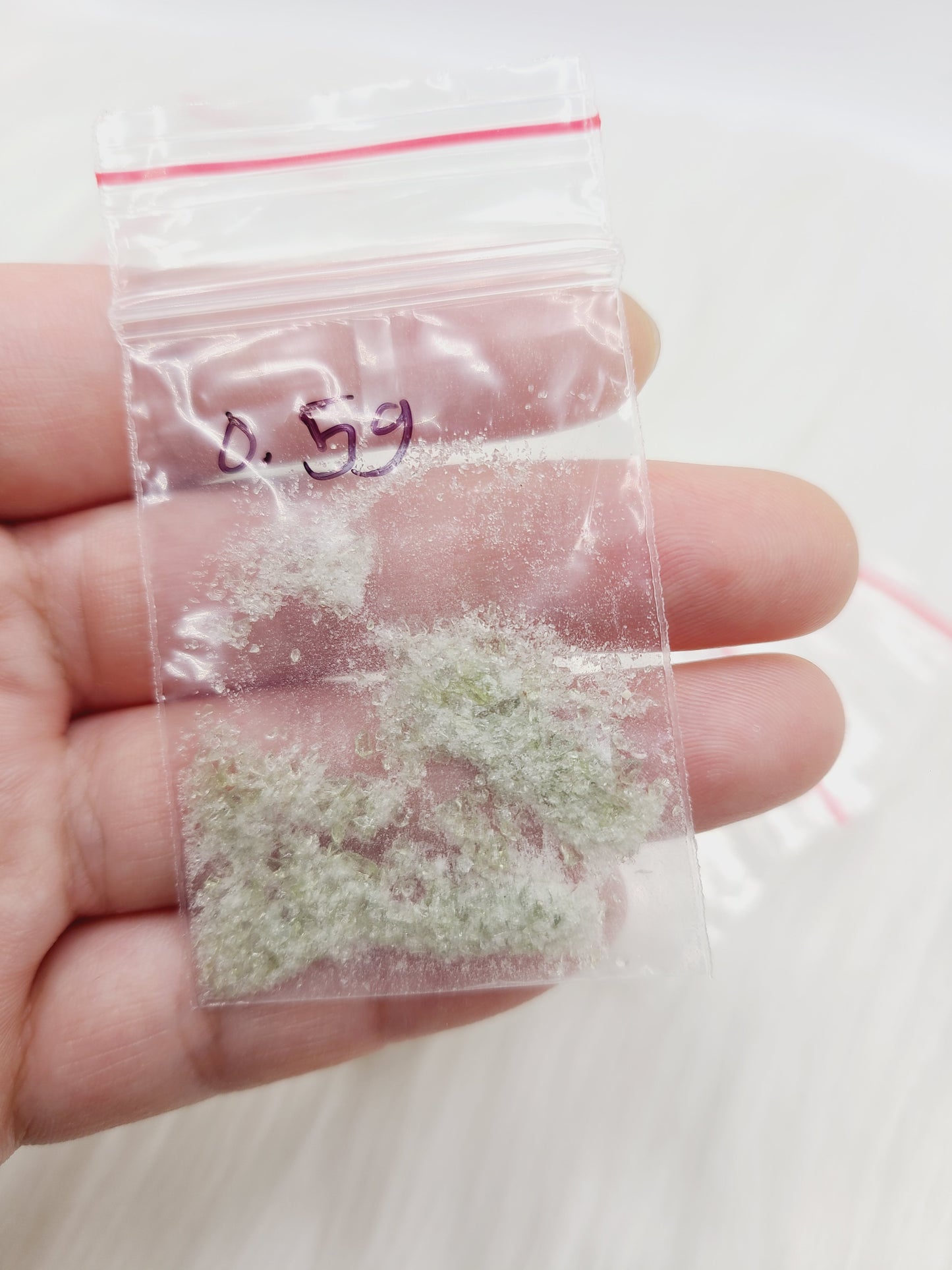 *BUNDLE DISCOUNT Moldavite Dust/Mini Shards baggie (1 gram)
