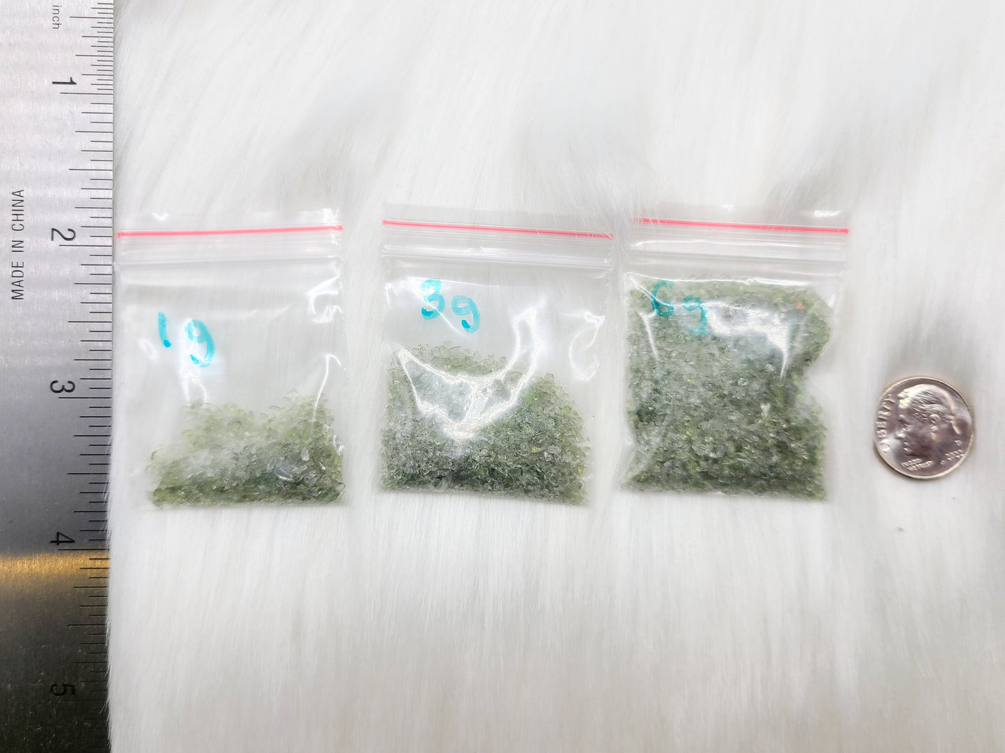 *BUNDLE DISCOUNT Moldavite Dust/Mini Shards baggie (1 gram)