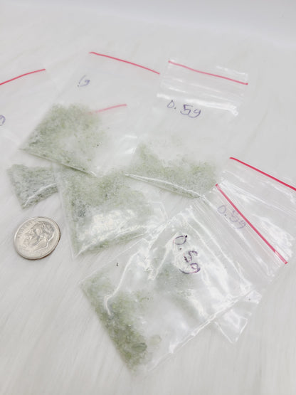 *BUNDLE DISCOUNT Moldavite Dust/Mini Shards baggie (1 gram)