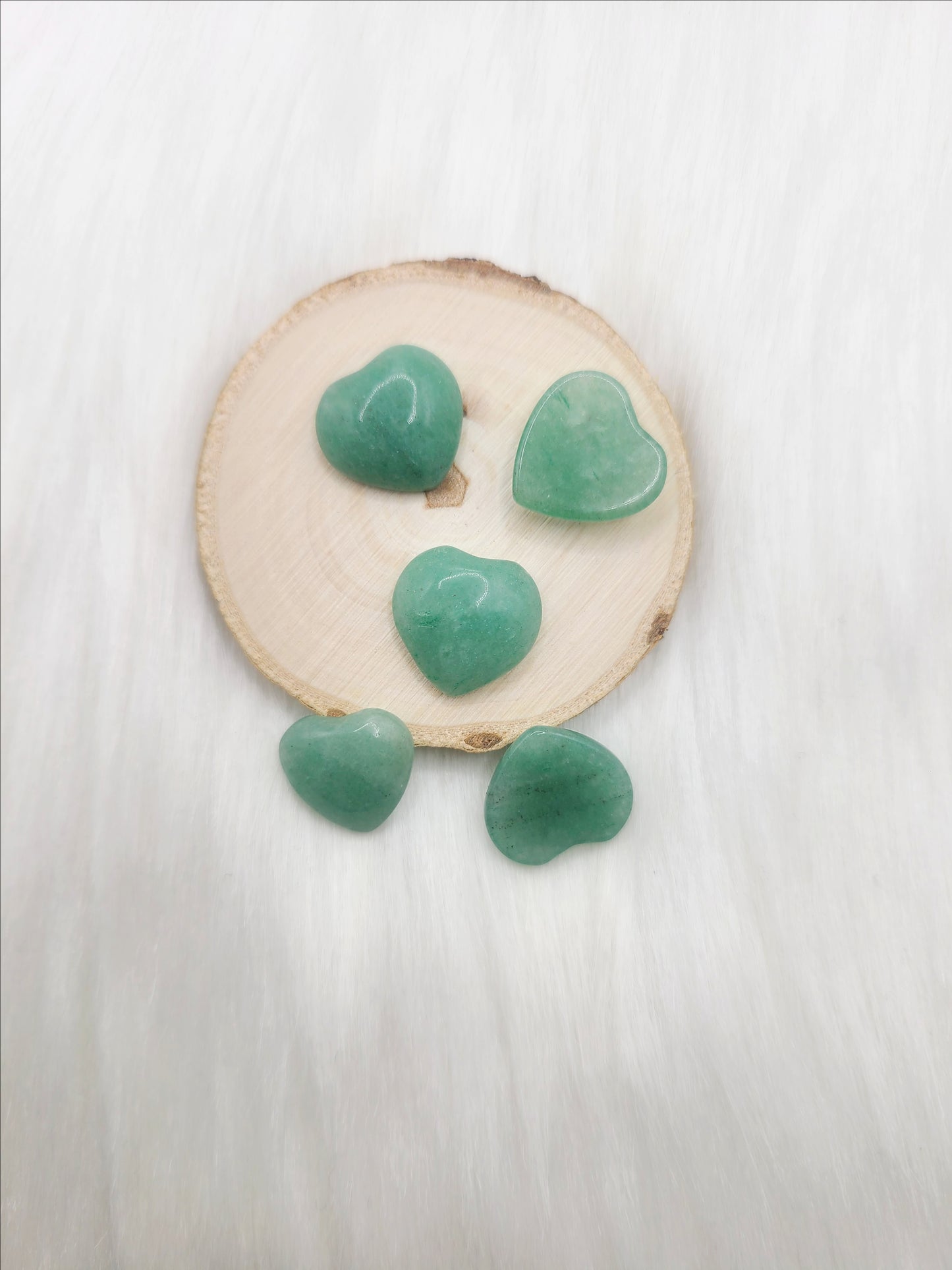 Small Green Aventurine Heart Cabochon