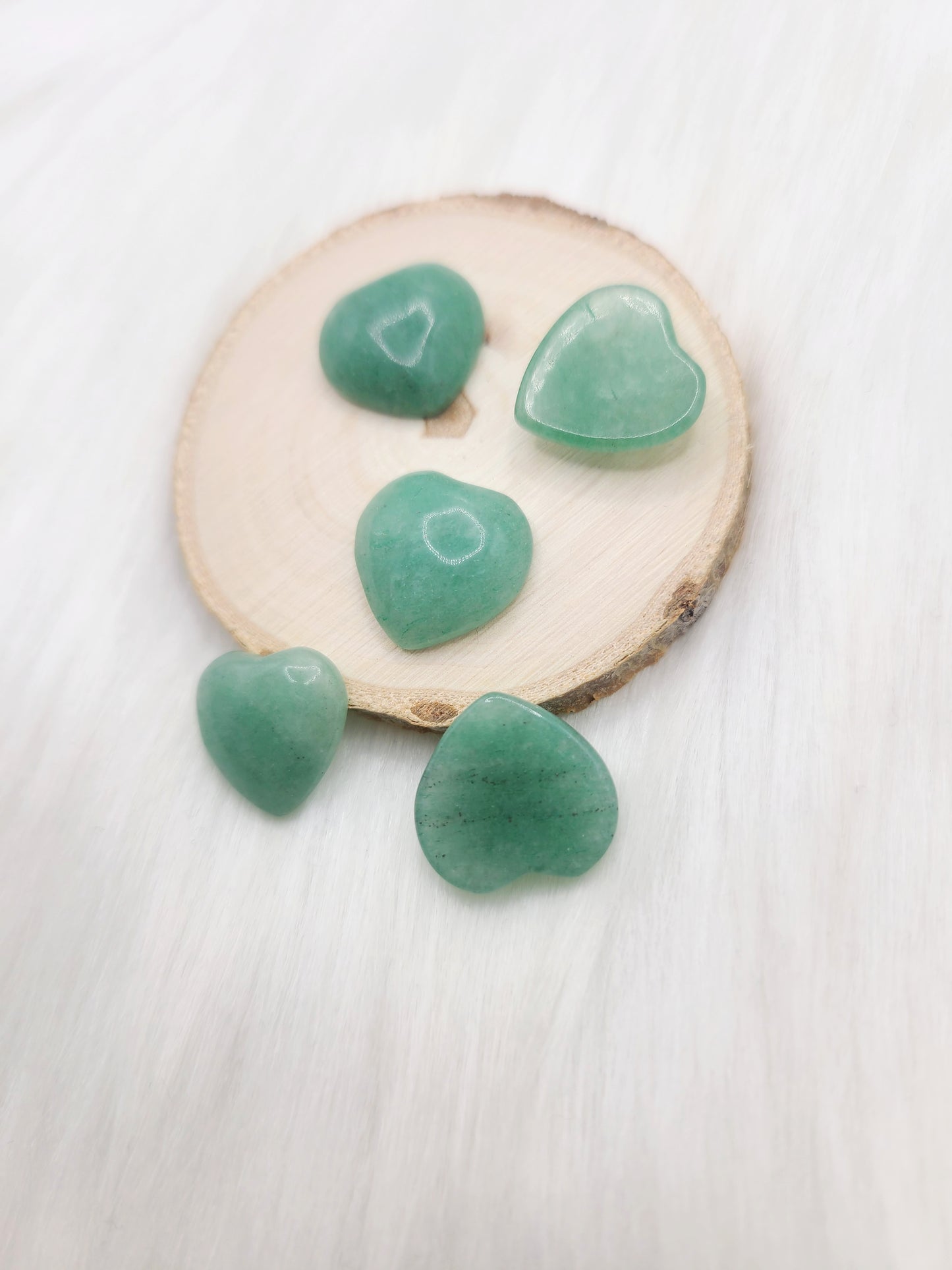 Small Green Aventurine Heart Cabochon