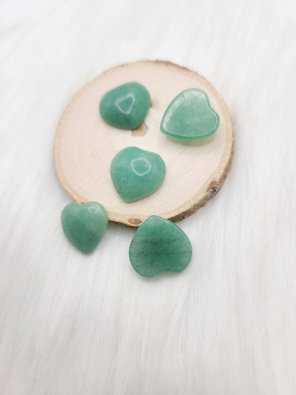 Small Green Aventurine Heart Cabochon
