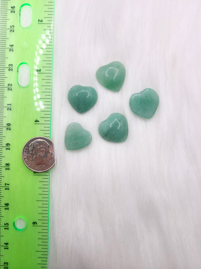 Small Green Aventurine Heart Cabochon