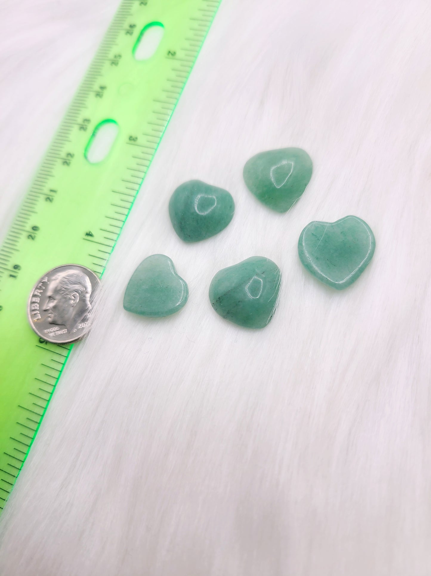 Small Green Aventurine Heart Cabochon