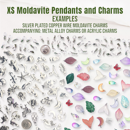 *WHOLESALE XS-M RANDOM Mini Moldavite Charm Mystery Pendant