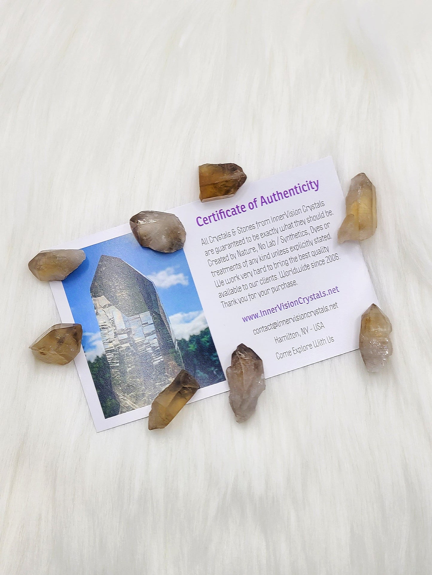 Small Natural Citrine Points