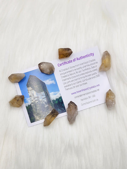 Small Natural Citrine Points